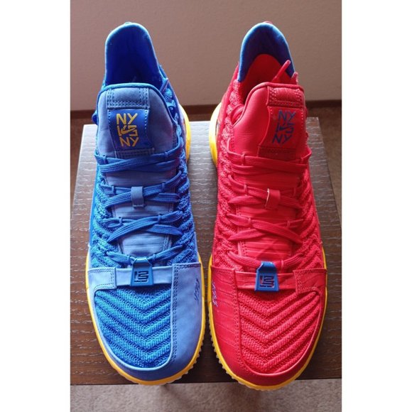 Nike LeBron XVI 16 SuperBron NYvsNY Championship Promo Sample Men\'s 10 Red Blue main image 11